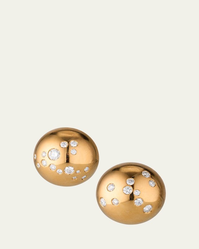 Constellation 18K Yellow Gold Diamond Ear Clip, Single